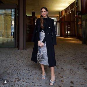 ZARA SEQUIN MIDI SKIRT